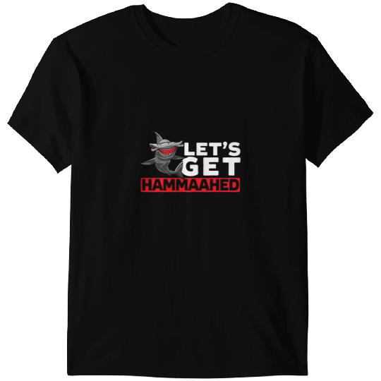 Ocean Shark Lets Get Hammaahed Hammerhead Shark Marine Biology Animal 3 T-Shirts