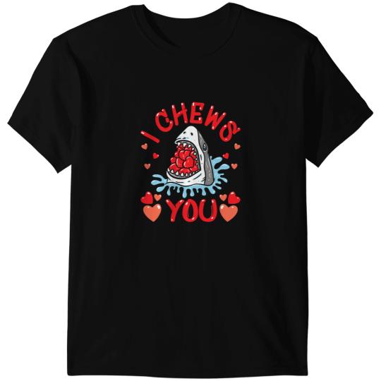 Ocean Shark Kids I Chews You Shark Kids Valentines Day Toddler Baby Boys 2 T-Shirts
