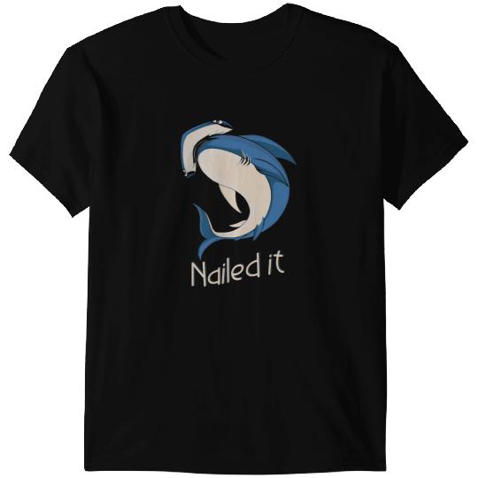 Ocean Shark Nailed It Hammerhead Shark Marine Biologist T-Shirts