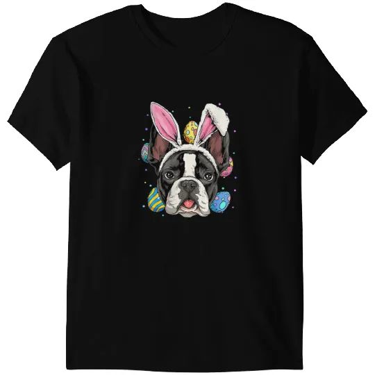 Frenchie Dog Egg Easter Day Dog Dad Dog Mom 157 French Bulldog T-Shirts