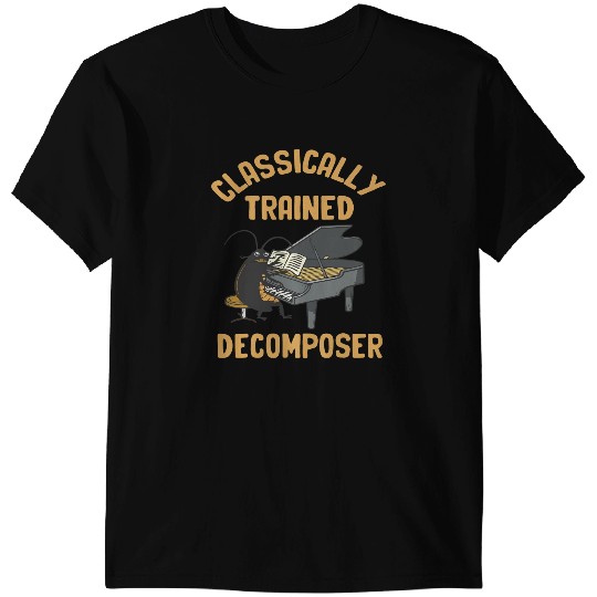 Piano Music Classically Trained Decomposer Cockroach Playing Piano music T-Shirts