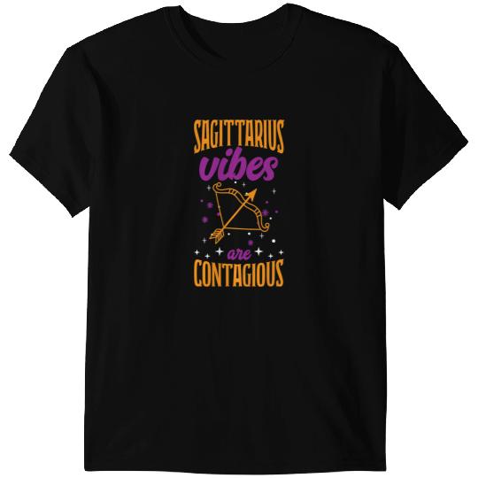 Sagittarius Vibes are Contagious Astrology Zodiac Horoscope T-Shirts