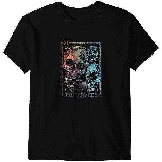 The Lovers Tarot Card Occult Goth Halloween Gothic Soulmate 1 T-Shirts