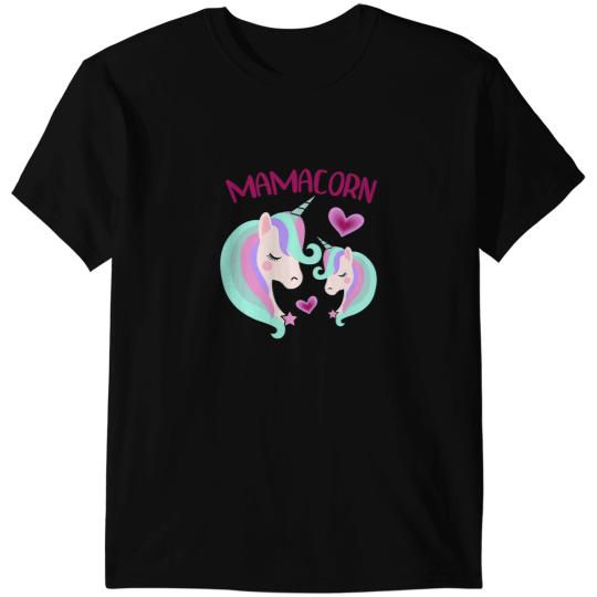Unicorns MAMACORN Funny Unicorns Pun Mothers Day bests Mom Daughter 1 T-Shirts