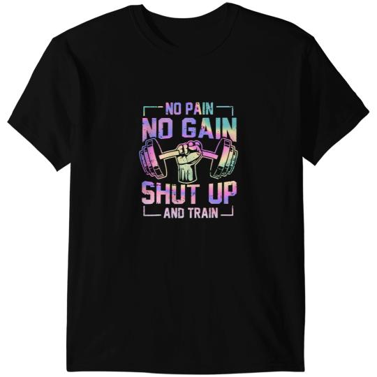 No Pain No Gain Funny Gym Workout Fitness Coachs Trainer 1 T-Shirts