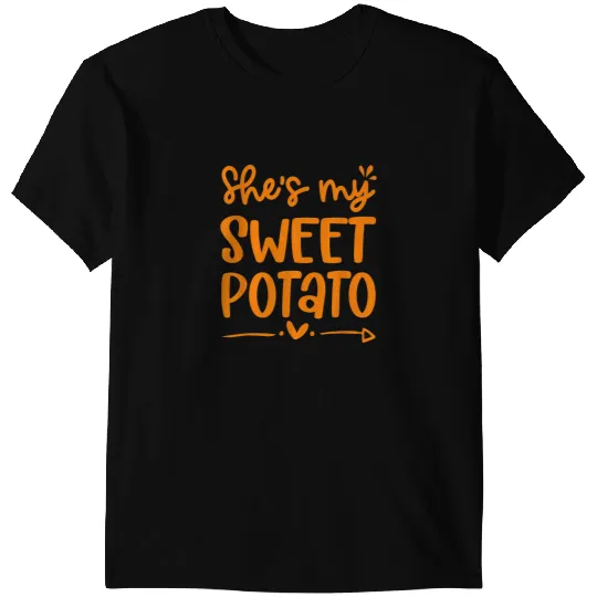 Thanksgiving Matching Couple Shes My Sweet Potato I Yam Set T-Shirts