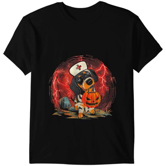 Wiener Halloween Costume Dog Pet nurses Doctor Classic 294 Dachshund Doxie T-Shirts