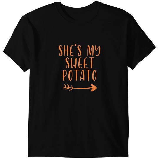 Thanksgiving Matching Couple Shes My Sweet Potato I Yam Set 1 T-Shirts