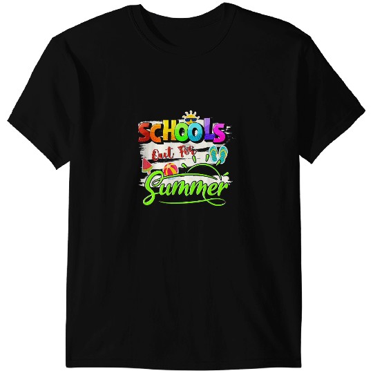 Teacher Job Schools Out For Summer Lover Funny Teacher Student 2 T-Shirts