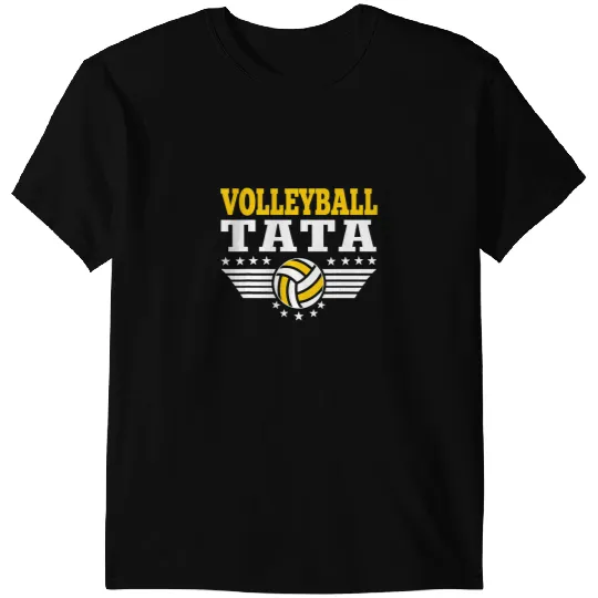 Volleyball Gift Mens Funny Volleyball Tata Retro Volleyball Father Player Lover T-Shirts