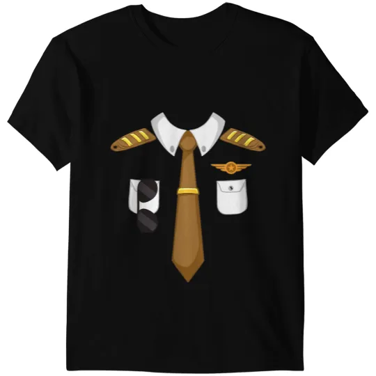 Pilot Job Airline Pilot Costume Aviation Airplane Aircraft Lover T-Shirts