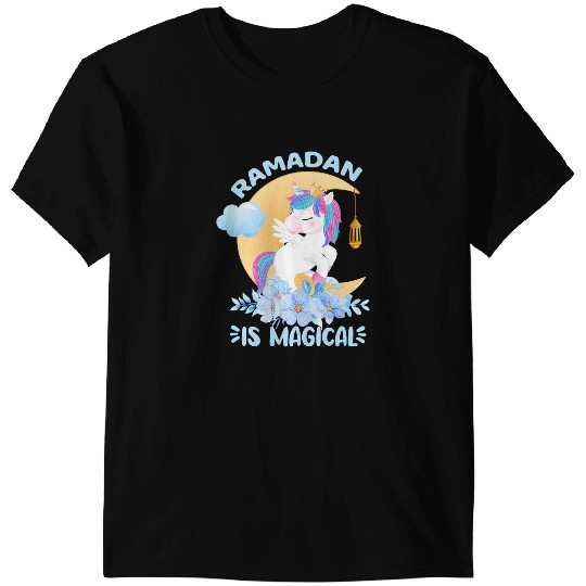 Unicorns Ramadan Is Magical Unicorns Ramadan Mubarak For Girls T-Shirts
