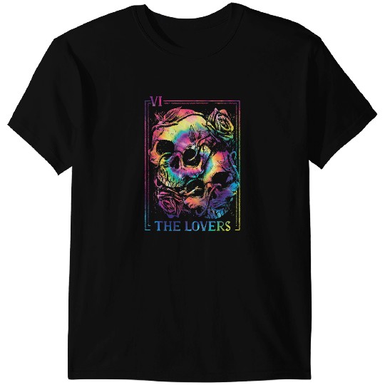The Lovers Tarot Card Occult Goth Halloween Gothic Soulmate T-Shirts