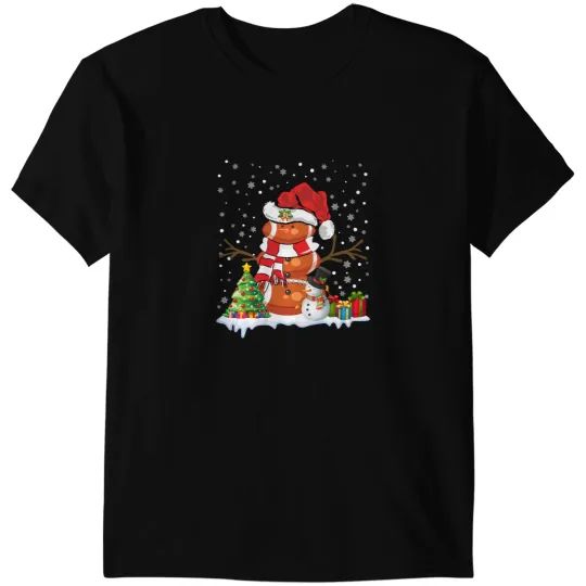 Football Gift Christmas Football Snowman Kids Football Christmas Women Men 53 T-Shirts