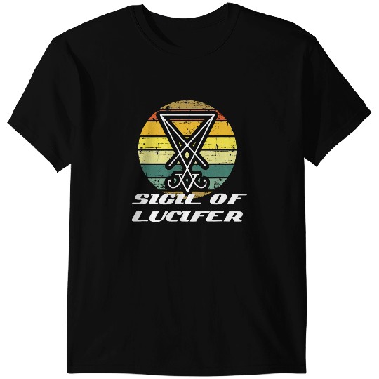 retro Sigil of Lucifer Witchcraft Magick Satan Occult Symbol T-Shirts