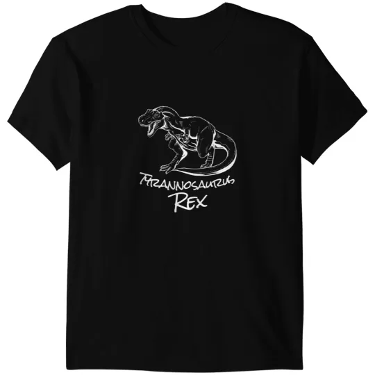 Dinosaur Dino Tyrannosaurus Rex Sketch Cool Prehistoric TRex Dinosaur T-Shirts