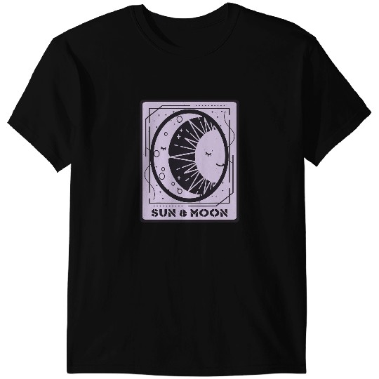 Sun And Moon Tarot Card Mystical Cards Funny Occult T-Shirts