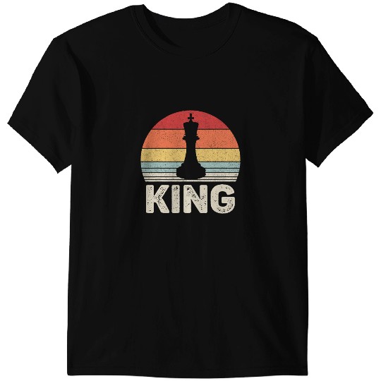 vintages Retro King Chess Piece Halloween Costume Chess Club T-Shirts