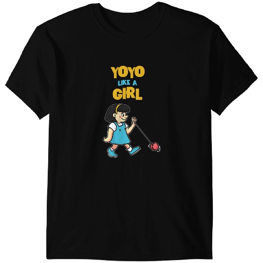 YoYo Like A Girl Funny Retro Hobby 90s T-Shirts