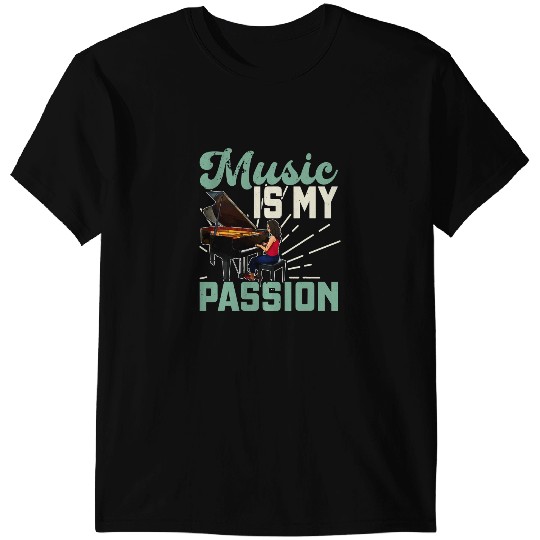 Piano Music Piano Musician Orchestra Music Teacher 1 T-Shirts