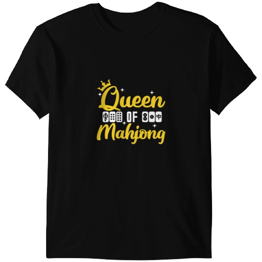 Womens Queen Of Mahjong Board Game Player MahJongg China Solitaire T-Shirts