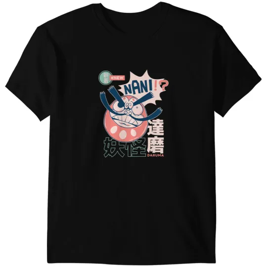 Yokai Daruma Nani Japan Holy Doll Buddhism T-Shirts