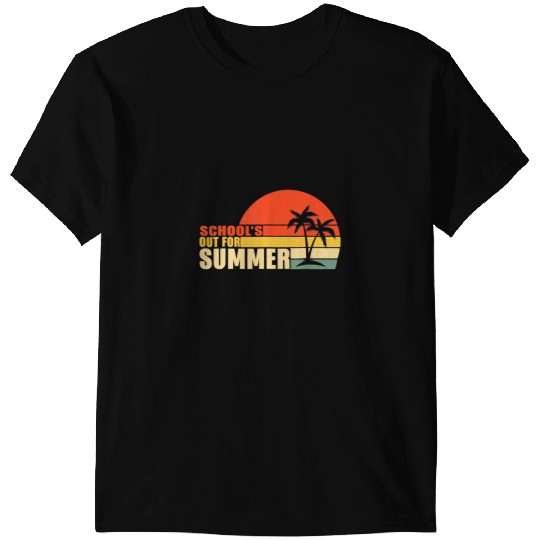 Teacher Job Retro Last Day Of School Schools Out For Summer Teacher 5 T-Shirts