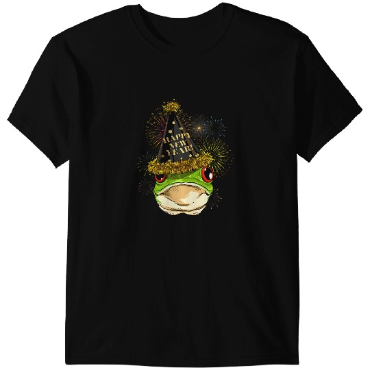 Frog Gift New Year Frog Toad New Years Eve Party Countdown Frog Lover87 T-Shirts