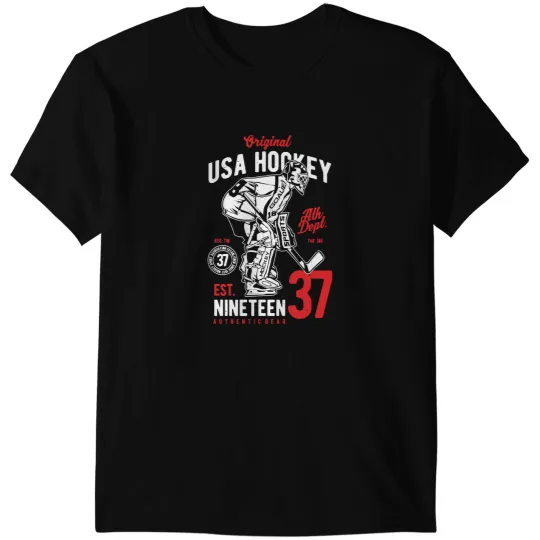Hockey Gift Ice Hockey Usa Hockey 588 T-Shirts