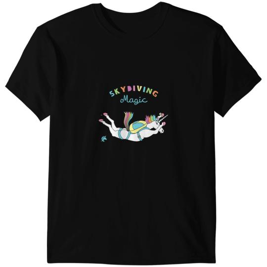 Unicorns Skydiving Magic T-Shirts