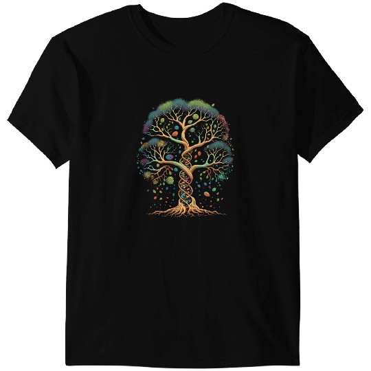 Tree of Life Infinity DNA Biologist Earth Genetics T-Shirts