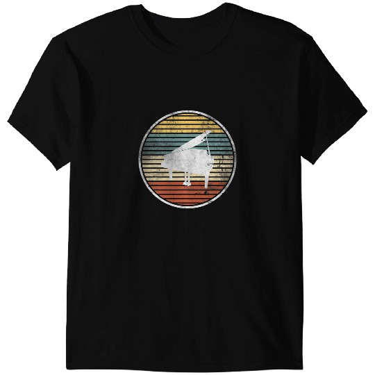 Piano Music Retro Piano Player Pianist Gift Keyboard Musician Orchestra T-Shirts