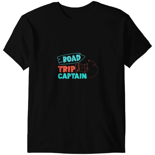 Road Trip Captain Traveler Vacation Explorer Adventure T-Shirts