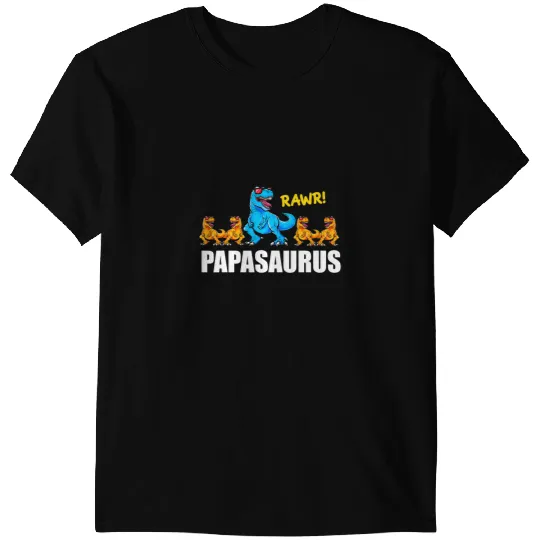 Dinosaur Dino Papasaurus 4 Kids Papa Dinosaur 4 Kids Daddy Men T-Shirts