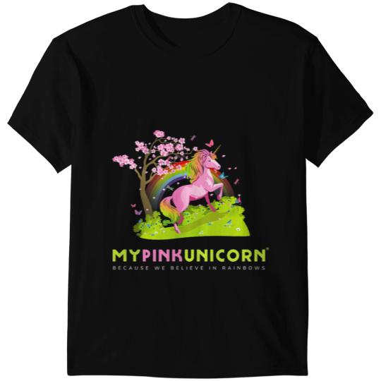 Unicorns My Pink Unicorns Anime Custom Logo Graphic Design T-Shirts