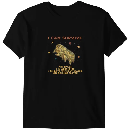 Teacher Job Funny Tardigrade Water Bear Microbiology Science Moss Piglet T-Shirts