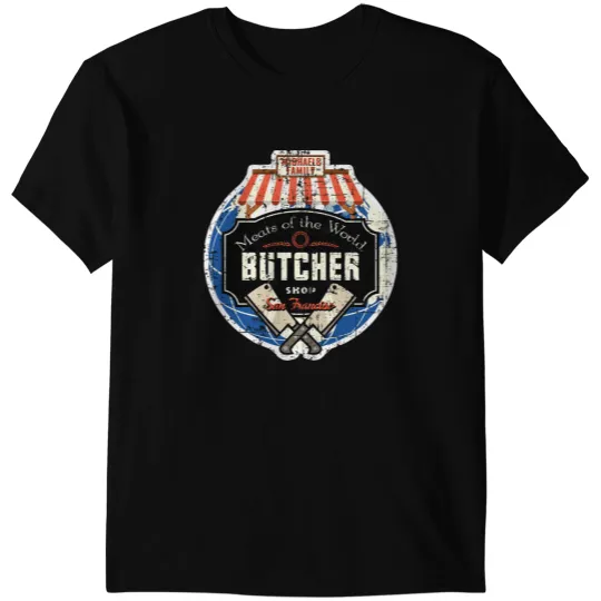Meats of the World, distressed T-Shirts