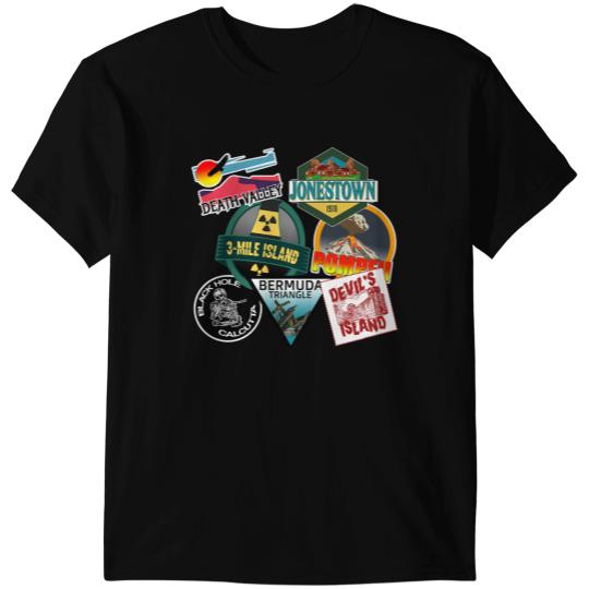 Addams Family Honeymoon Travel Badges T-Shirts