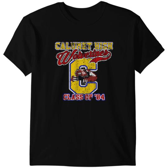 Calumet High Wolverines Class of 84, distressed & faded T-Shirts