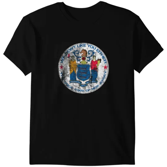 New Jersey Unofficial State Seal, distressed T-Shirts