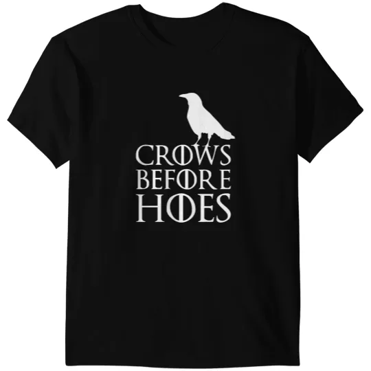 Crows before Hoes Game of Thrones Jon Snow Nights Stark 2015 T-Shirts