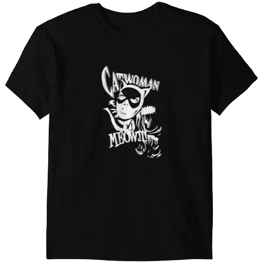 Catwoman Meow Comic Funny T-Shirts
