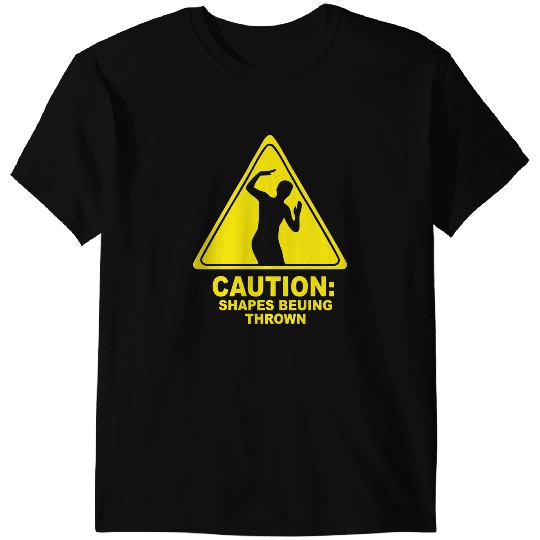 Discover CAUTION SHAPES BEING THROWN PRINTED T-Shirts