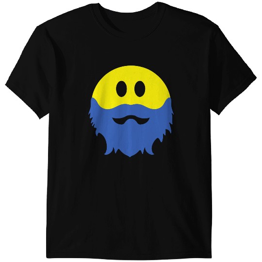 Bearded Smiley Face T-Shirts