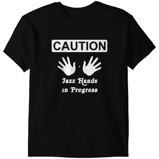 Discover Caution! Jazz handsFunny jazz dance comic boogie camp trumpet T-Shirts