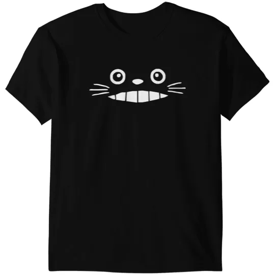 Totoro smiling face - cute neko cat kawaii Japanese anime otaku gift tee T-Shirts