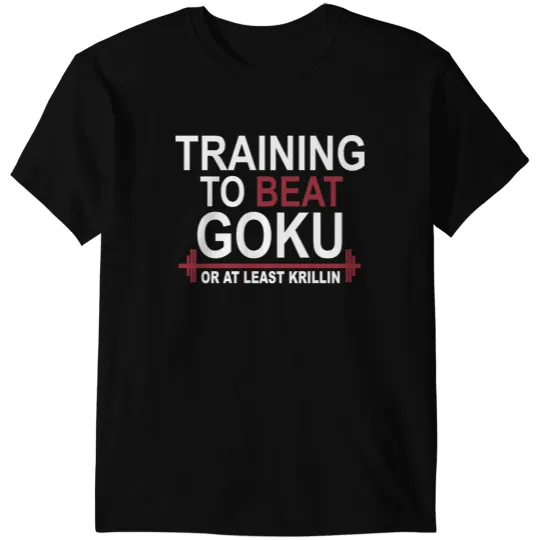 Train Insaiyan Gym Training to Beat Goku or Krillin DBZ Dragon Ball Z T-Shirts