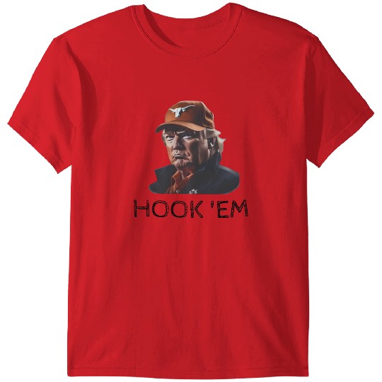 Donald Trump Texas Longhorns "Hook 'Em" T-shirt