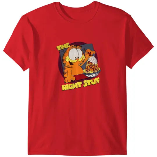 Vintage 1978 Garfield The Right Stuff Ice Cream Red Graphic T-shirt