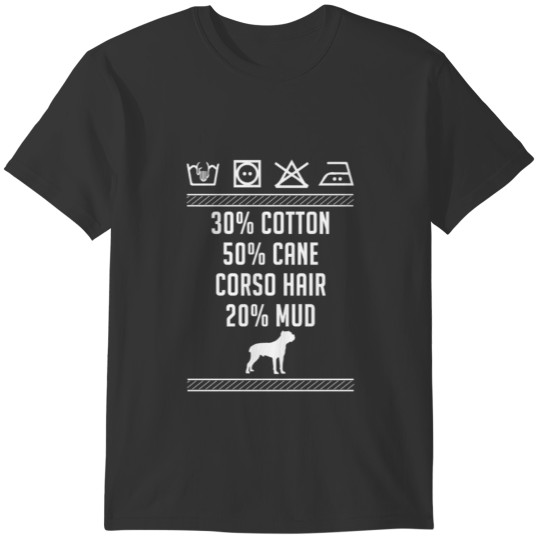 Cane Corso Hair - Washing Label T-Shirt T-shirt